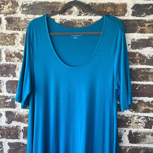 Soft Surroundings Teal Women's Timely Top Size Large - Picture 2 of 6